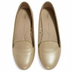 Gap Metallic Gold Loafers Size 8